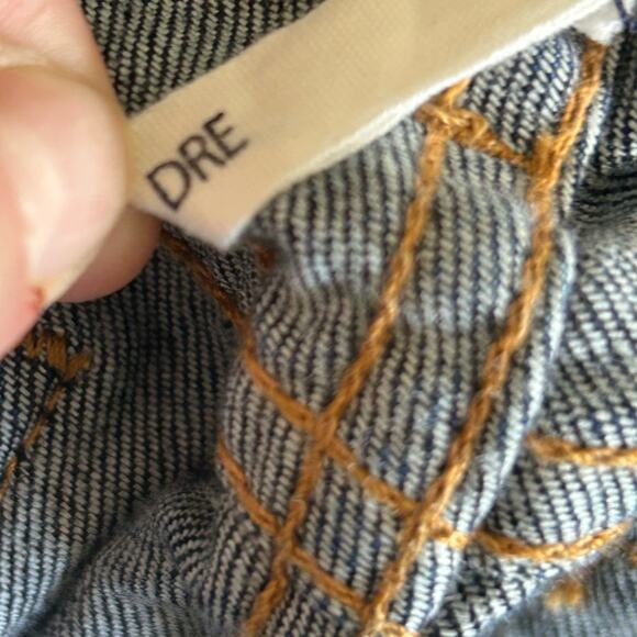 Rag & bone Dre Women's Blue Jeans denim dark medium wash distressed size 26 - Picture 7 of 8